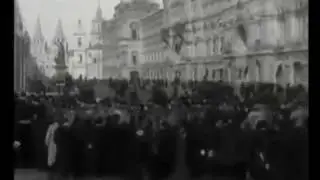 Парад пленных австрийцев в Москве. 1914 год.