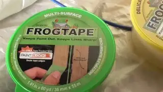 PAINT a Straight Line FROG TAPE VS Blue Painter Tape Green Yellow Blue Review WHAT WORKS