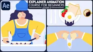 2D Cooking Explainer Animation After Effects Tutorial || Cooking Explainer Animation Course Lesson 0