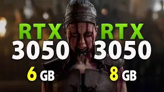 RTX 3050 6GB vs RTX 3050 8GB - Test in 11 Games