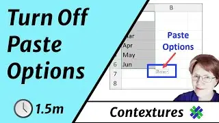 Turn Off Paste Options In Excel