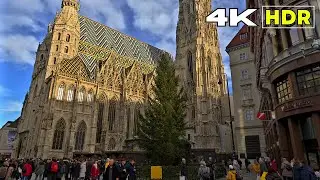 Vienna Christmas Markets 4K HDR with 3D SOUND Walking Tour