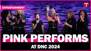 Pink brings emotional performance to DNC 2024