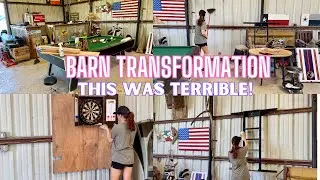 TRANSFORMING THIS BARN | DEEP CLEANING | DECLUTTERING | ORGANIZING | EXTREME CLEANING MOTIVATION 2.0