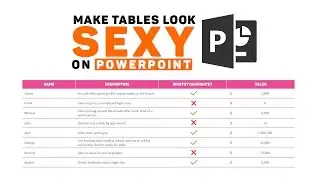 How to Make Your Powerpoint Tables Look Sexy