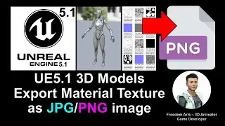 How to bake & export material texture as JPG / PNG - Unreal Engine 5.1 Tutorial