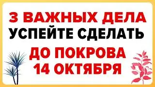 3 ВАЖНЫХ ДЕЛА которые необходимо СДЕЛАТЬ ДО ПОКРОВА 14 октября. Покров Пресвятой Богородицы