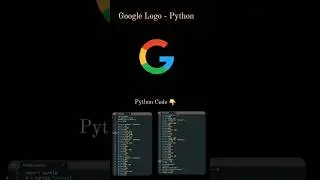 Google Logo implement. #coding #youtube #code #programming #python #program #viral #short #shorts