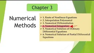 NUMERICAL METHODS: Numerical Integration