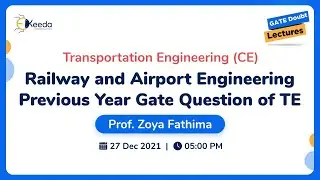 Transportation Engineering - Railway and Airport Engineering, Previous Year Gate Question of TE