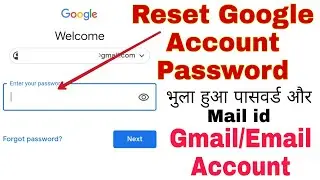 How to Reset Gmail id Password | Solve Forgot Gmail Password Problem | Reset Google Account Password