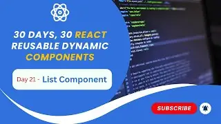 Create Dynamic Customizable List Component in React | Search, Filter Feature | Step-by-Step Guide
