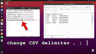 How to change CSV column separator on Open Office and LibreOffice Calc