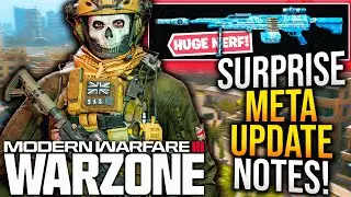 WARZONE: Surprise META UPDATE PATCH NOTES! Top META WEAPONS NERFED! (WARZONE 3 Update)