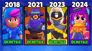 GEÇMİŞTEN BUGÜNE TÜM ÜCRETSİZ KOSTÜMLER ! BRAWL STARS