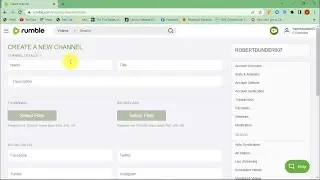 How To Create a Rumble Channel - Rumble Channel Setup