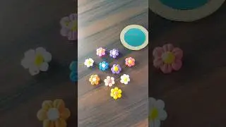 Diy cute Flower clay mirror  😍