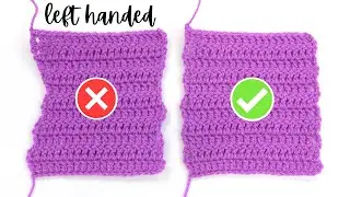 LEFT HANDED CROCHET: Start and ends rows