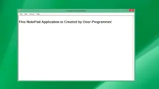 How To Create Notepad Using C# | C# Winform Tutorials