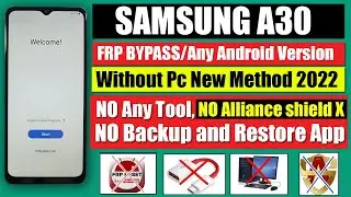 Samsung A30 FRP Bypass Any Android Version Without PC | New Method