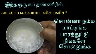 உப்பு கறை படிந்த Bathroom Tiles, Kitchen Cleaning Tips /How to clean our salt water stains@JJmum's