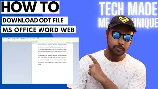 how to download odt file in ms office word web