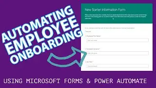 Employee on-boarding  process using Microsoft Forms and Flow