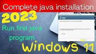 How to install Java Jdk 18 on windows 11 || 2023