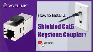 How to Install a Shielded Cat6 Keystone Coupler? | VCELINK