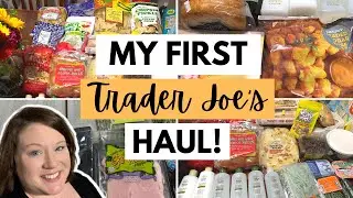 😃MY FIRST TRADER JOE'S GROCERY HAUL! 🤩 #groceryhaul #traderjoes