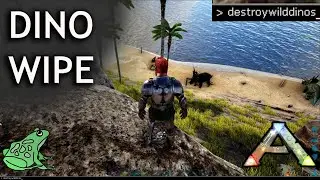 How to do a Dino Wipe Ark Survival Evolved Single Player - destroywilddinos