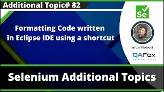 Shortcut for Formatting the code in Eclipse IDE