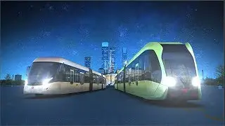 World First Smart Bus With Virtual Track System