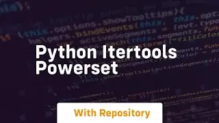 python itertools powerset