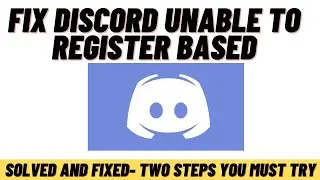 How to Fix Discord Unable to Register based on the information your Provided |Discount Account Issue