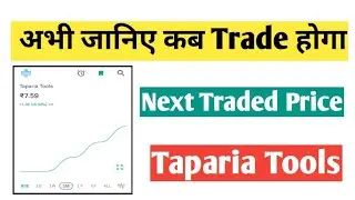 Taparia Tools🤑अभी जानिए कब Trade होगा Taparia Tools💸₹3 का Stock ₹20 का Dividend!💸Taparia Tools news