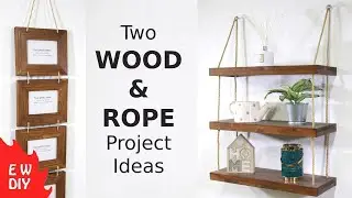 Two wood and rope project ideas