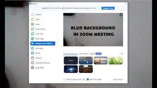 How to blur background in zoom meeting (Easy Method)