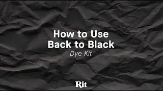 How to Dye Your Clothes Back to Black