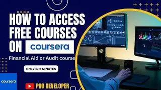 How to apply for free courses on Coursera | Free courses | Free certificate | Pro Developer