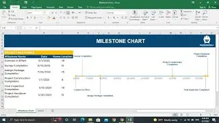 How to Create Dynamic Milestone Charts in Ms. Excel?