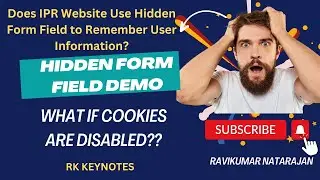 #12 How to Remember a User If Cookies are Disabled? State/Session Management using Hidden Form Field