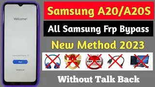 Samsung A20/A20S/A50 frp bypass talkback not working Android 10/11/12 (2023)