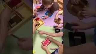 Монтессори урок. Цветовые таблички. Игра «Подбери цвет»