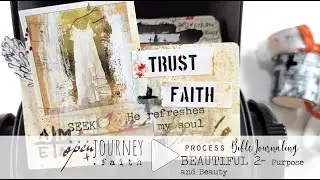 Bible Journaling on a rolodex card - Open Journey-Beautiful kit