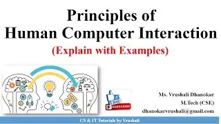 HCI 1.8 Principles of Human Computer Interaction with Examples