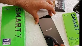 How to Install a Tempered Glass Screen Protector on infinix smart 7، protège écran infinix smart 7