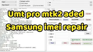 New Umt Pro v0.9 mtk latest samsung imei repair 2023