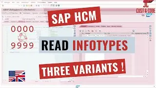 SAP HCM - 3 Variants for reading Infotypes 0000-9999 [english]