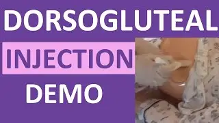 How to Give an IM Intramuscular injection in the Buttocks | Dorsogluteal Hip Injection Technique